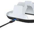 YZC-523 Dual Charging Stand for PS5/PS5 Edge Controller - RGB Dock, OLED Display - White
