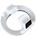 YZC-523 Dual Charging Stand for PS5/PS5 Edge Controller - RGB Dock, OLED Display - White