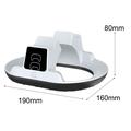 YZC-523 Dual Charging Stand for PS5/PS5 Edge Controller - RGB Dock, OLED Display - White