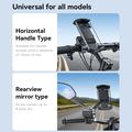 Yesido C249 Motorcycle and Bike Phone Holder with Dual Mount - 4.7-7" - Black