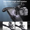 Yesido C249 Motorcycle and Bike Phone Holder with Dual Mount - 4.7-7" - Black