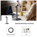 Yesido C303 360° Rotating Adjustable Magnetic Desktop Phone Stand - Black