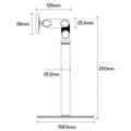 Yesido C303 360° Rotating Adjustable Magnetic Desktop Phone Stand - Black