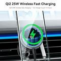 Yesido C326 Qi2 25W Magnetic Wireless Car Charger with Cooling - Black