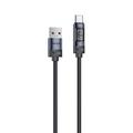 Yesido CA138C 66W Fast Charging USB-C Cable with Digital Display - 1.2m - Black