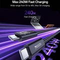 Yesido CA211 Thunderbolt 5 USB-C Cable - 240W Fast Charging, 16K Video, 80Gbps, 1m - Black