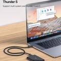 Yesido CA211 Thunderbolt 5 USB-C Cable - 240W Fast Charging, 16K Video, 80Gbps, 1m - Black