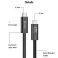 Yesido CA211 Thunderbolt 5 USB-C Cable - 240W Fast Charging, 16K Video, 80Gbps, 1m - Black