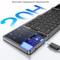Yesido KB49 Tri-Fold Wireless Keyboard with Touchpad, Numeric Keypad, Stand - English