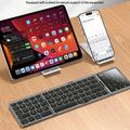 Yesido KB49 Tri-Fold Wireless Keyboard with Touchpad, Numeric Keypad, Stand - English