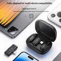 Yesido KR24 Wireless Lavalier Microphone Set - Lightning Receiver - Black