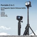 Yesido SF37 Magnetic Selfie Stick for DJI Osmo Action 6/5 Pro/4/Osmo 360 - Black