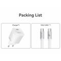 Yesido YC117 60W USB-C GaN Charger for iPhone 18 Pro, 18 Pro Max, Duo - White