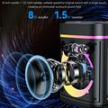 Yesido YSW51 45W TWS Bluetooth Speaker with Dual Microphones, RGB Lights - Black