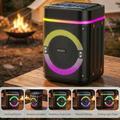 Yesido YSW51 45W TWS Bluetooth Speaker with Dual Microphones, RGB Lights - Black