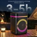 Yesido YSW51 45W TWS Bluetooth Speaker with Dual Microphones, RGB Lights - Black