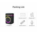 Yesido YSW51 45W TWS Bluetooth Speaker with Dual Microphones, RGB Lights - Black