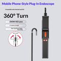 Z01 USB Endoscope - 1.5m Cable, 6.5mm Camera, 360 Dual-Direction Steering