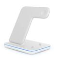 Z5 3-in-1 15W Wireless Charging Stand - iPhone/Android/Apple Watch/AirPods - White