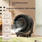 Z6 2-in-1 Cooling Desktop Fan with Humidifier Function - USB Rechargeable