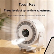 Z6 2-in-1 Cooling Desktop Fan with Humidifier Function - USB Rechargeable - White