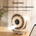 Z6 2-in-1 Cooling Desktop Fan with Humidifier Function - USB Rechargeable - Beige