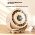 Z6 2-in-1 Cooling Desktop Fan with Humidifier Function - USB Rechargeable - Beige