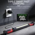ZJ-8905 COB Magnetic Work Light - 400lm, USB-C Rechargeable - Black / Red