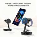ZJ05 3-in-1 Qi 2.2 Magnetic Wireless Charger 25W - Black
