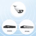 ZOSI 5MP PoE Add-On Security Camera with Sound Light Siren - White