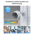 ZOSI C180 2-Pack 4K PoE Security Cameras with Person/Vehicle Detection - White
