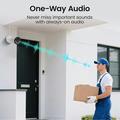 ZOSI C180 2-Pack 4K PoE Security Cameras with Person/Vehicle Detection - White