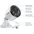 ZOSI C180 2-Pack 4K PoE Security Cameras with Person/Vehicle Detection - White