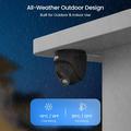 ZOSI C220 4MP Outdoor PoE Security Camera with AI Human Detection