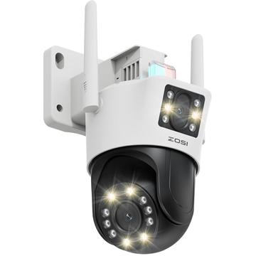 ZOSI C298SE 6MP Dual-Lens Camera with AI Tracking, Colour Night Vision & Two-Way Audio