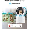 Zosi C519M 4MP Smart WiFi Security Camera with AI Person Detection - White