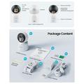 Zosi C519M 4MP Smart WiFi Security Camera with AI Person Detection - White