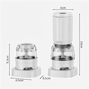 ZT-006 Cordless Electric Spice Grinder with Dual Compartments - White