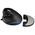 Zelotes T-30 Vertical Gaming Mouse with 6 Buttons - Black