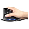 Zelotes T-30 Vertical Gaming Mouse with 6 Buttons - Black