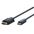 Clicktronic Premium USB-C to HDMI Adapter Cable - 1m - Black