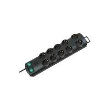 Brennenstuhl Primera-Line Power Strip with 10 Sockets - 2m - Black