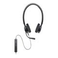 Dell Pro Stereo Headset WH3022 Kabling Headset - Sort