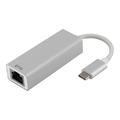 Deltaco Prime USB-C 3.1 to Network Adapter - 1Gbps - White