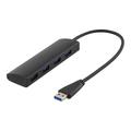 DELTACO UH-481 4-port USB 3.1 Gen Hub - Black