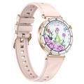 i222 Women\'s Smartwatch with 1.19" AMOLED Display - Gold / Pink
