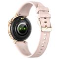 i222 Women\'s Smartwatch with 1.19" AMOLED Display - Gold / Pink
