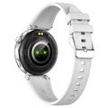 i222 Women\'s Smartwatch with 1.19" AMOLED Display - Silver / White