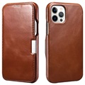 iCarer Vintage Series iPhone 12/12 Pro Flip Leather Case