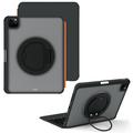 iPad 2022/2025/Air 11 2024/2025 TU3607 Backlit Magnetic Keyboard Case with 360 Rotating Stand - Black